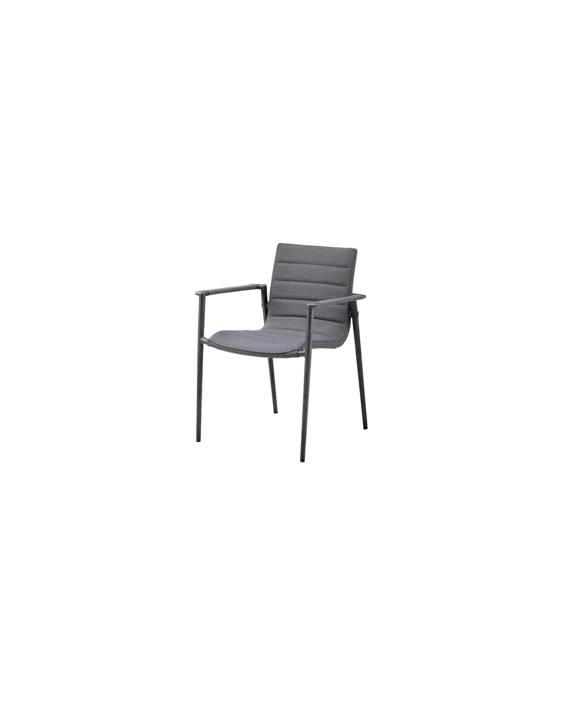 Cane-line Core outdoor dining armchair in dark grey