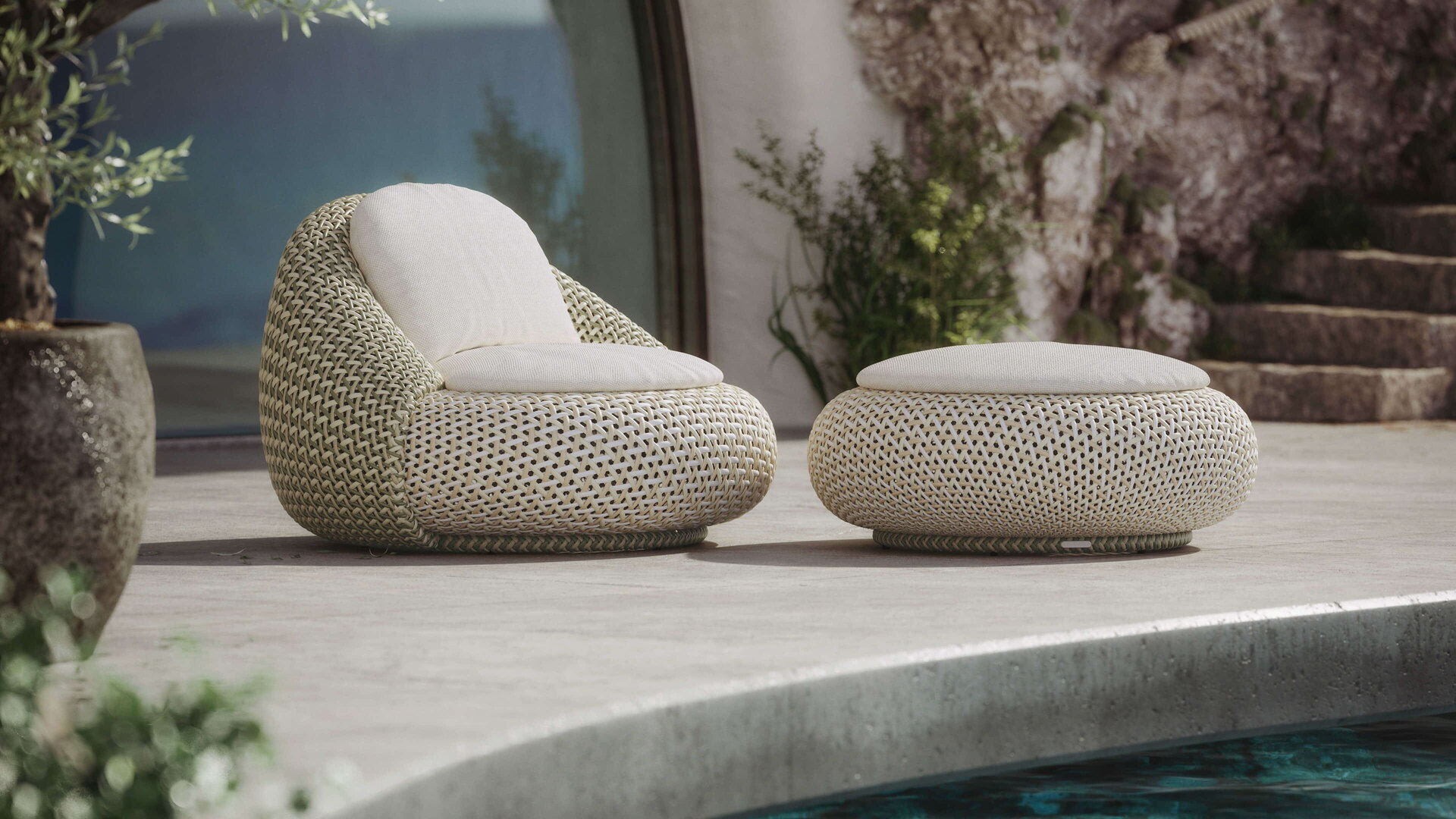 Atolo outdoor furniture by Dedon