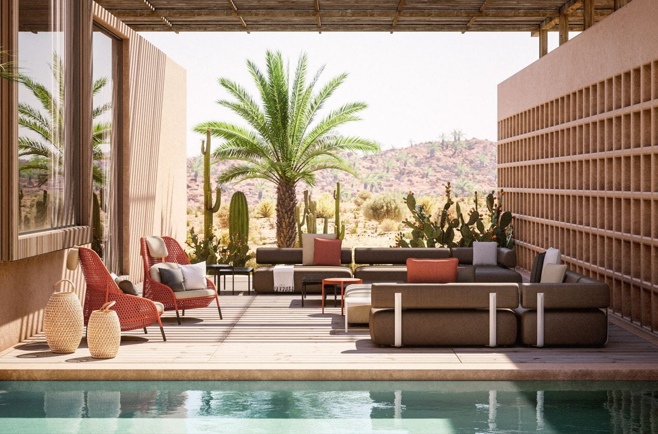 Brixx outdoor furniture by Dedon