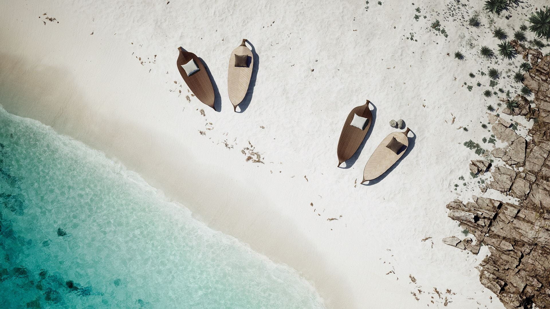 Leaf outdoor furniture by Dedon