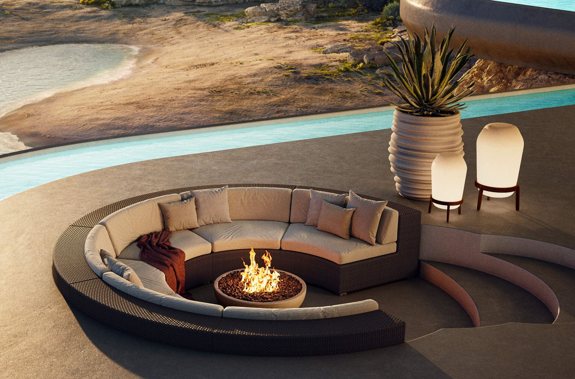 Loon outdoor furniture by Dedon