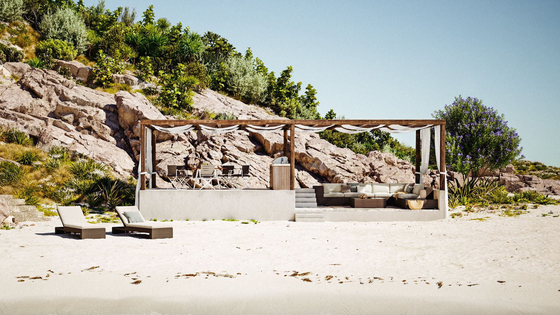 Lounge outdoor furniture by Dedon