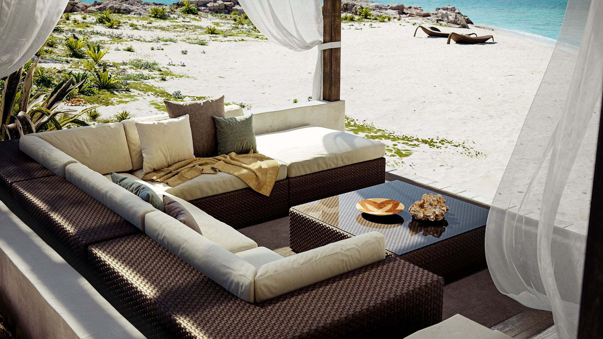 Lounge outdoor furniture by Dedon
