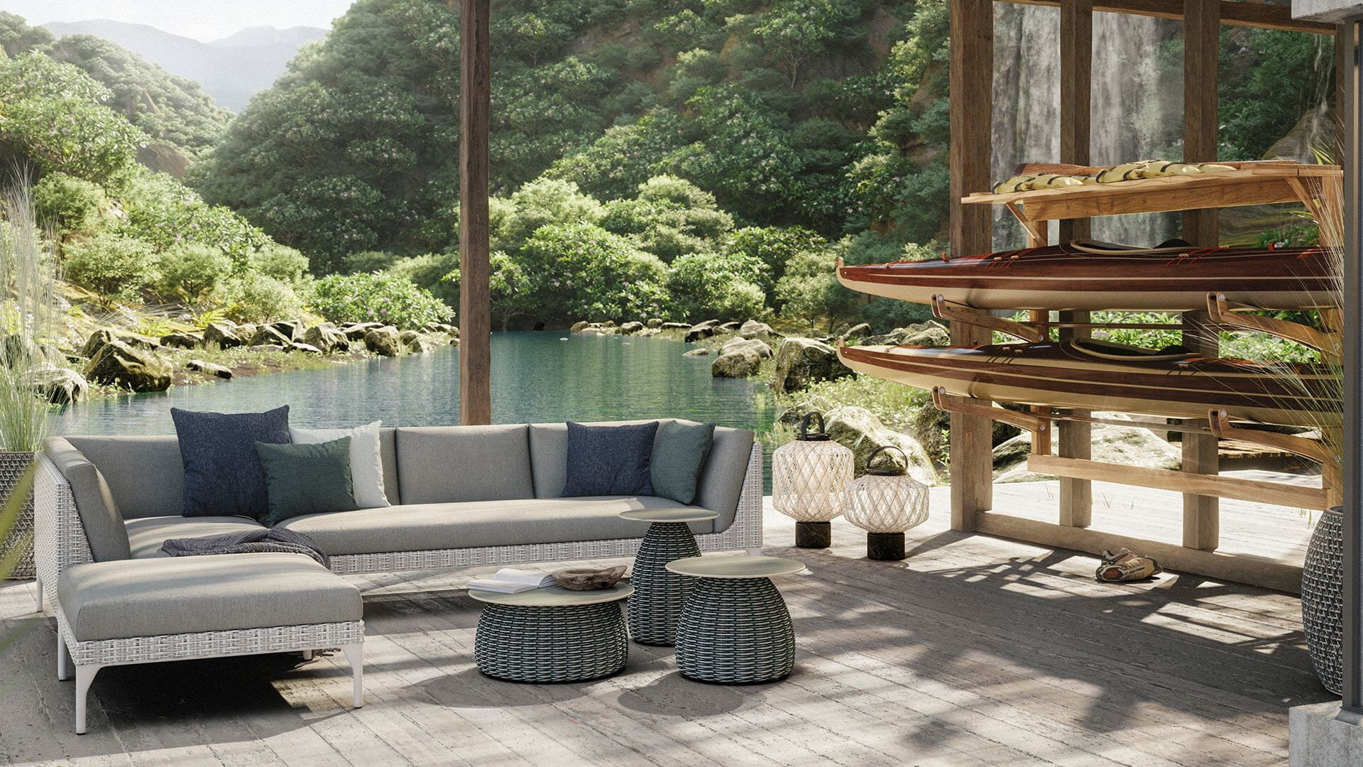 Porcini outdoor furniture by Dedon