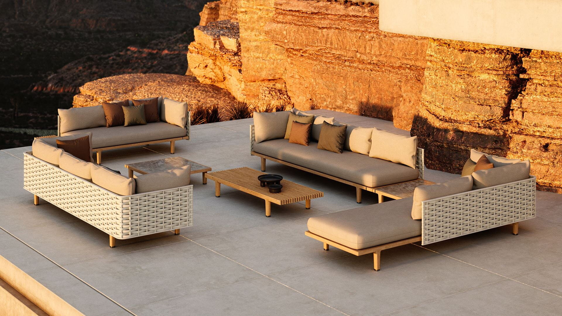 Sealine outdoor furniture by Dedon
