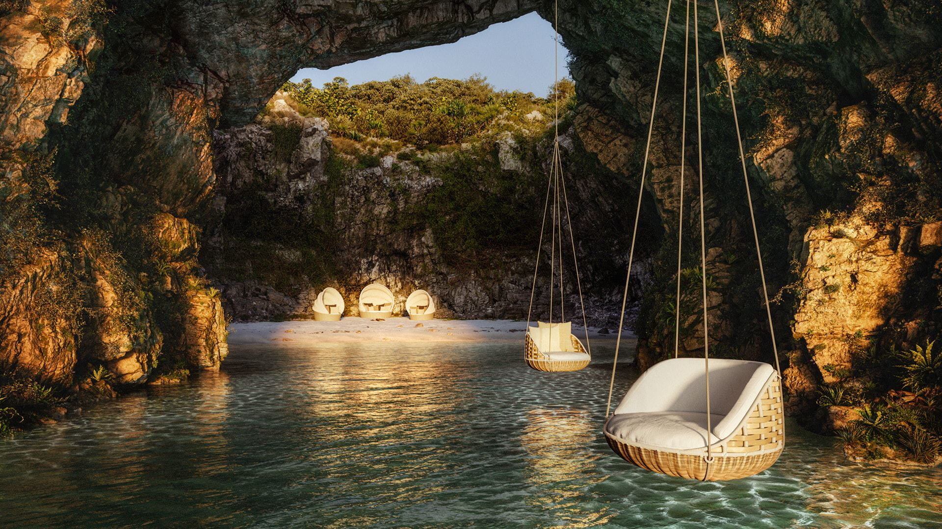 Swingrest outdoor furniture by Dedon