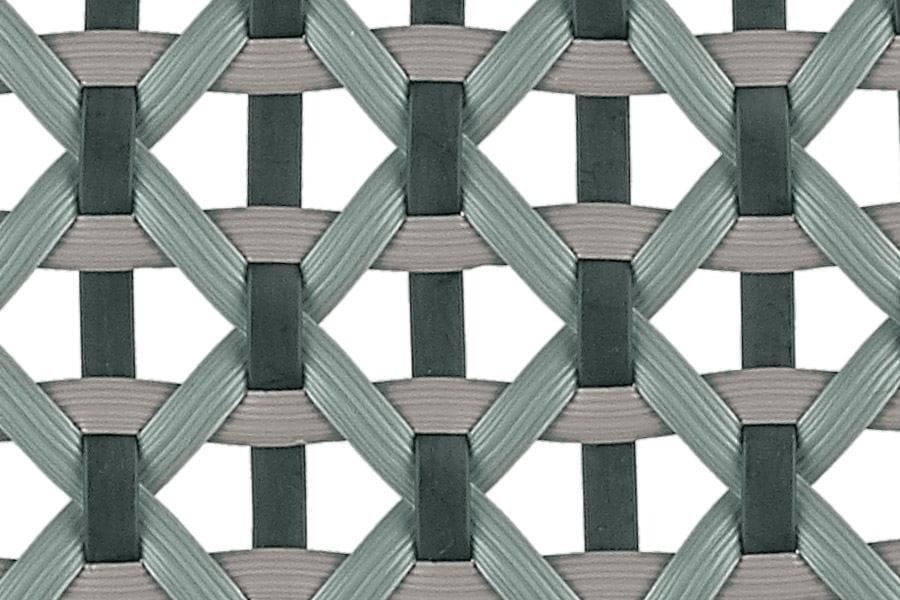 Dedon Fiber being hand-woven onto an aluminum frame