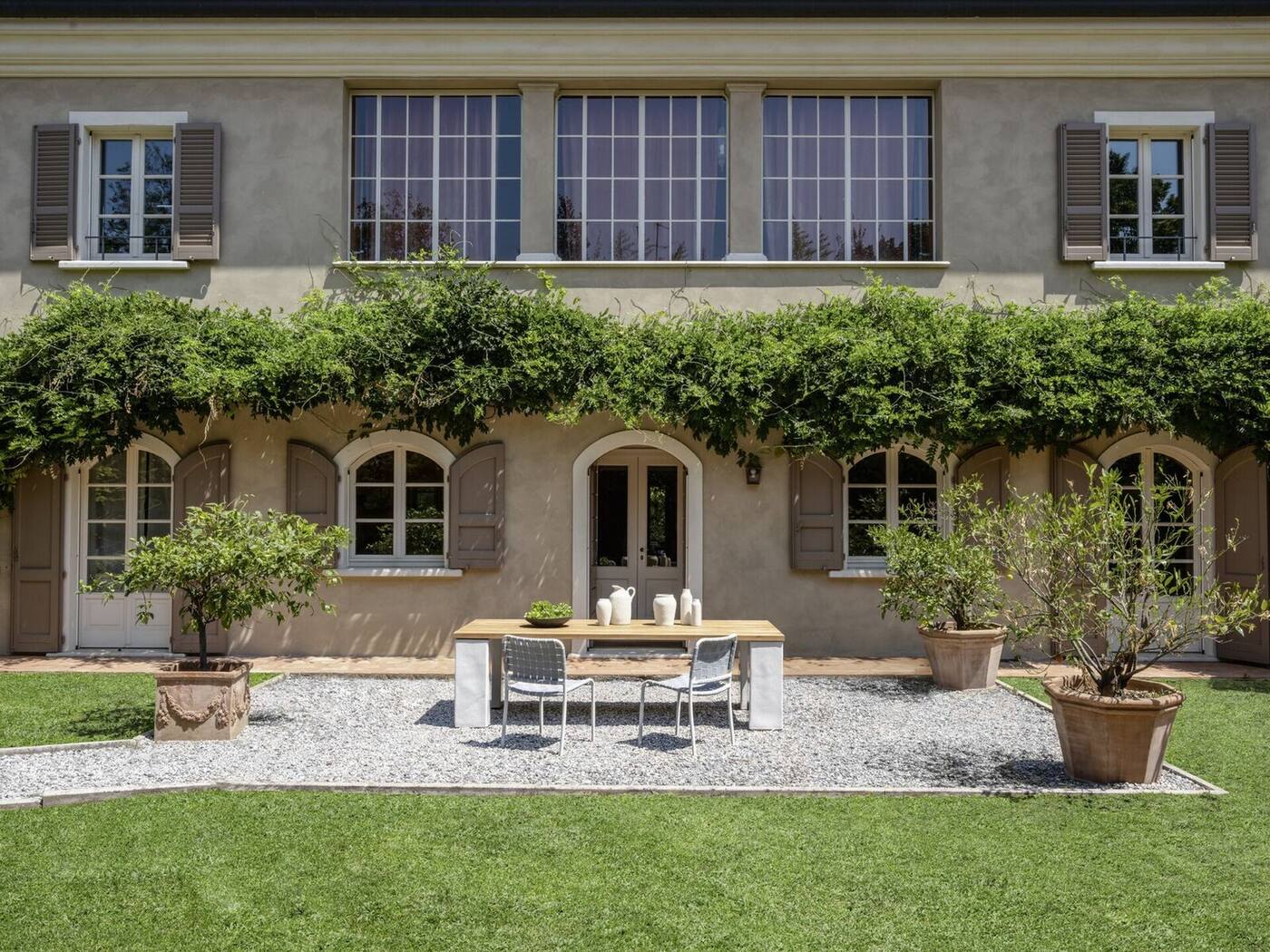 Gervasoni outdoor furniture, Italian whitewashed archive since 1882