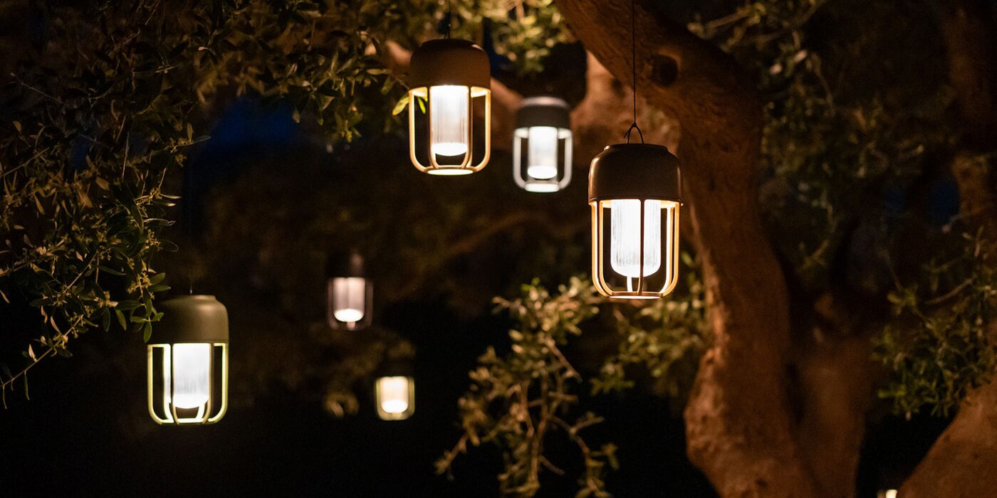 Light No 1 styled outdoors